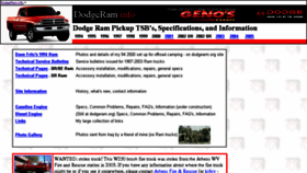 What Dodgeram.info website looked like in 2016 (7 years ago)