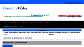 What Disabilitytoday.co.uk website looked like in 2016 (7 years ago)