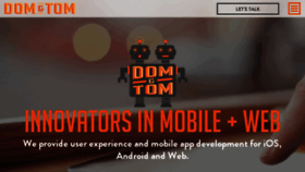 What Domntom.com website looked like in 2016 (7 years ago)