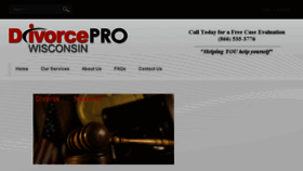 What Divorcepro-wi.com website looked like in 2016 (7 years ago)
