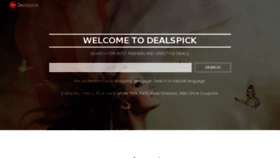 What Dealspick.com website looked like in 2016 (7 years ago)