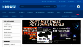 What Djbandsupply.com website looked like in 2016 (7 years ago)