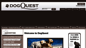 What Dogquest.co.uk website looked like in 2016 (7 years ago)