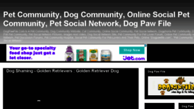 What Dogpawfile.com website looked like in 2016 (7 years ago)
