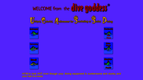 What Divegoddess.com website looked like in 2016 (7 years ago)