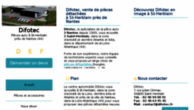 What Difotec-pieces-auto-nantes.fr website looked like in 2016 (7 years ago)