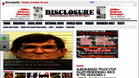 What Disclosurenewsonline.com website looked like in 2016 (7 years ago)