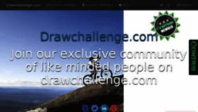 What Drawchallenge.com website looked like in 2016 (7 years ago)