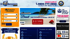What Decruceros.com website looked like in 2016 (7 years ago)