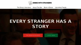 What Diningwithstrangers.com website looked like in 2016 (7 years ago)