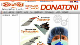 What Donatoni.com website looked like in 2016 (7 years ago)