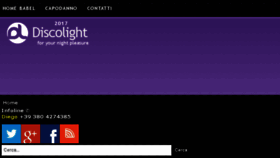What Discolight.it website looked like in 2016 (7 years ago)