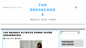 What Dresscod.es website looked like in 2016 (7 years ago)