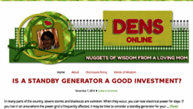 What Densonline.com website looked like in 2016 (7 years ago)
