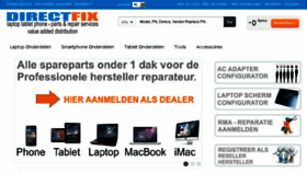 What Directfix.be website looked like in 2016 (7 years ago)