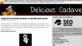 What Deliciouscadaver.com website looked like in 2016 (7 years ago)