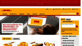What Dhl.co.bw website looked like in 2016 (7 years ago)