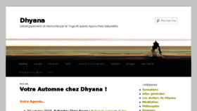 What Dhyana.be website looked like in 2016 (7 years ago)
