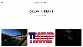 What Dylankissane.com website looked like in 2016 (7 years ago)
