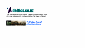 What Deltics.co.nz website looked like in 2016 (7 years ago)