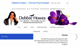 What Debbiehowes.com website looked like in 2016 (7 years ago)