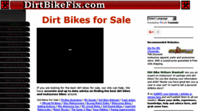 What Dirtbikefix.com website looked like in 2016 (7 years ago)