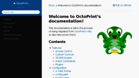 What Docs.octoprint.org website looked like in 2016 (7 years ago)