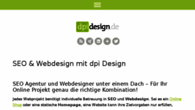 What Dpi-design.de website looked like in 2016 (7 years ago)