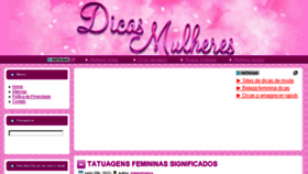 What Dicasmulheres.com website looked like in 2016 (7 years ago)