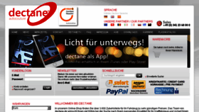 What Dectane.de website looked like in 2016 (8 years ago)