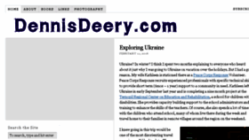 What Dennisdeery.com website looked like in 2016 (7 years ago)