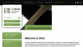 What Detc.org website looked like in 2016 (7 years ago)