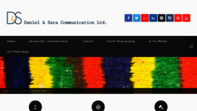 What Danielandsaracommunication.com website looked like in 2016 (7 years ago)