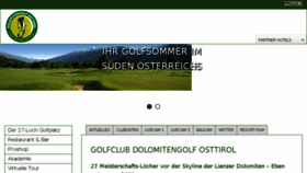 What Dolomitengolf.at website looked like in 2016 (7 years ago)