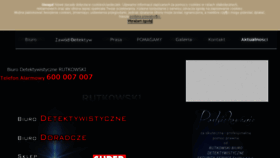 What Detektywrutkowski.pl website looked like in 2016 (7 years ago)