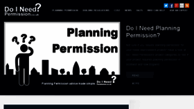 What Doineedpermission.com website looked like in 2016 (7 years ago)