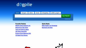 What Dogpile.com website looked like in 2016 (7 years ago)