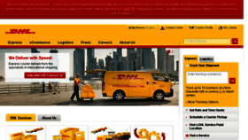 What Dhl.mn website looked like in 2016 (7 years ago)