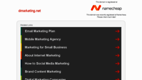 What Dmarketing.net website looked like in 2016 (7 years ago)