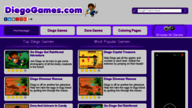What Diegogames.com website looked like in 2016 (7 years ago)