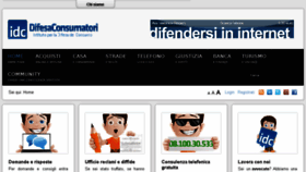 What Difesaconsumatori.com website looked like in 2016 (7 years ago)