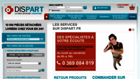 What Dispart.fr website looked like in 2016 (7 years ago)