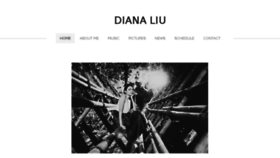 What Dianaliu.com website looked like in 2016 (7 years ago)