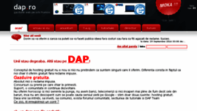 What Dap.ro website looked like in 2016 (7 years ago)