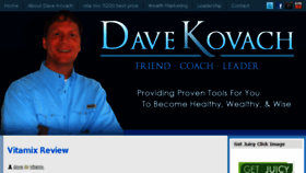 What Davekovach.com website looked like in 2016 (7 years ago)