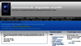 What Denmarkonline.dk website looked like in 2016 (7 years ago)