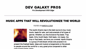 What Devgalaxy.com website looked like in 2016 (7 years ago)