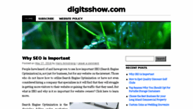 What Digitsshow.com website looked like in 2016 (7 years ago)