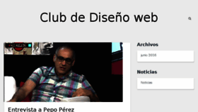 What Disenioclub.com.ar website looked like in 2016 (7 years ago)