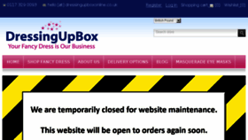 What Dressingupboxonline.co.uk website looked like in 2016 (7 years ago)